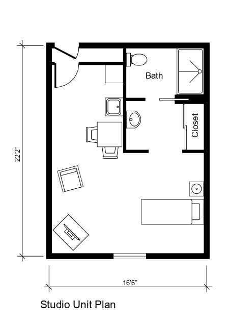 Oak floor plan