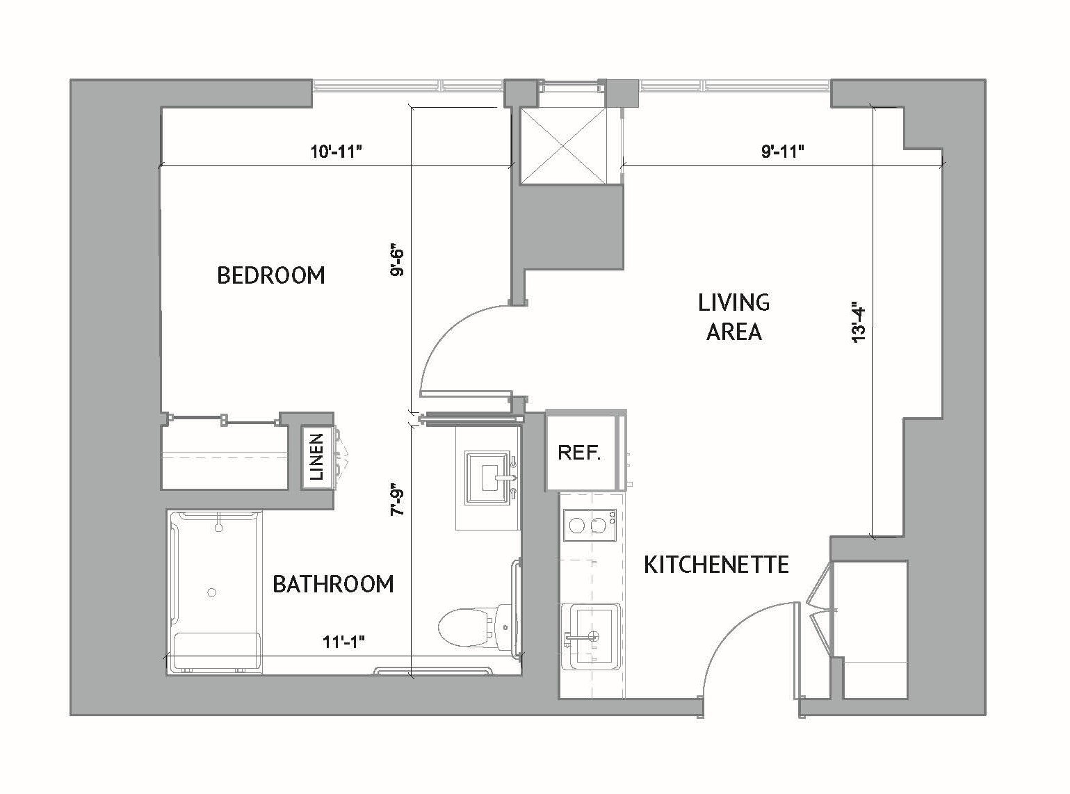 B1-C floor plan